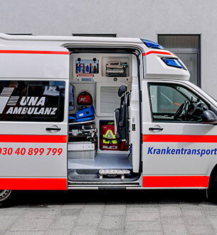 UNA AMBULANZ Berlin - Fuhrpark Ausstattung